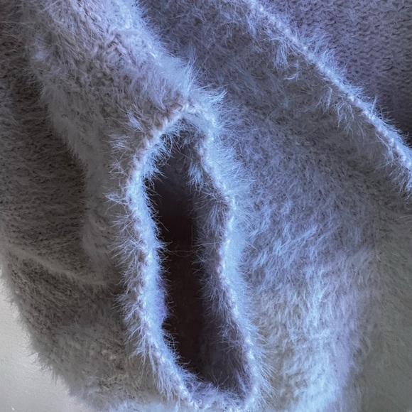 ASTR the label Light Mauve Fluffy buttons Jacket XS nylon and Acrylique - Picture 10 of 16